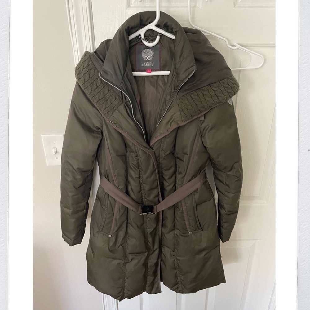 Dark Green Vince Camuto Winter Coat